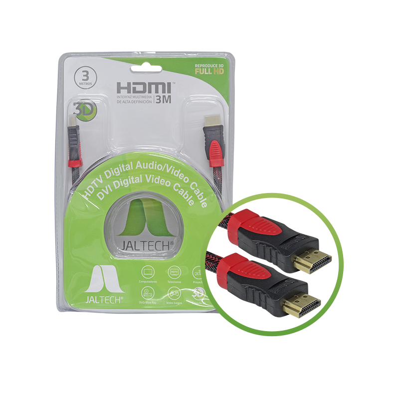Cable HDMI 3 Mts. Full HD