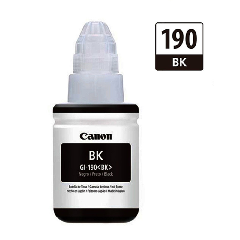 Botella de Tinta Canon 190 Negra