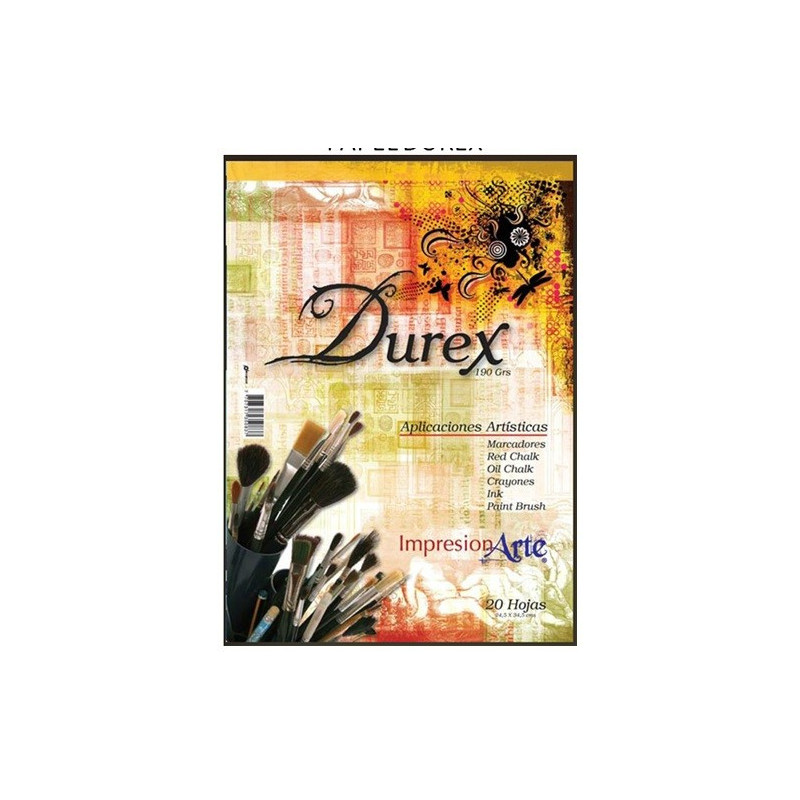 Block Durex 190 Grs. 25 x 35 20 Hojas