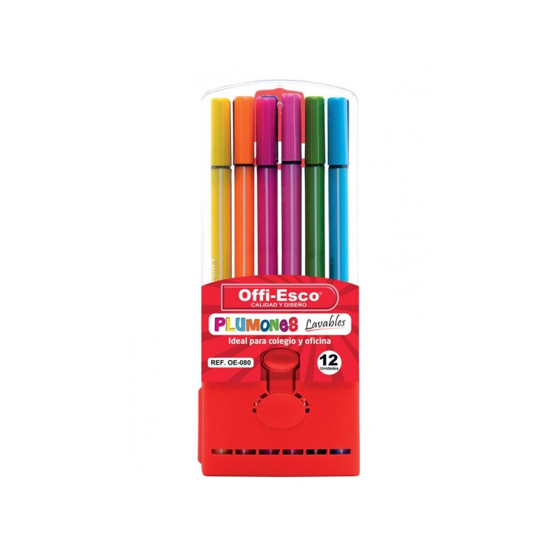 Marcadores Plumon Escolar x12