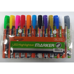 Marcador de Vinilo Fluorescente x 12