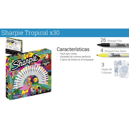 Sharpie Tropical Expression x 30