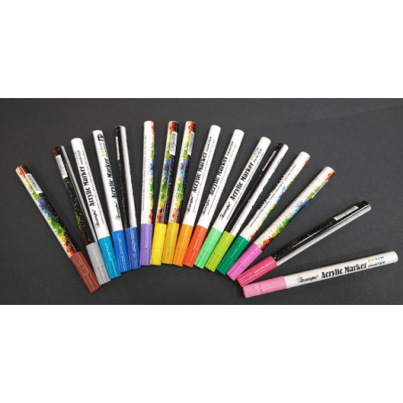Marcador Acrilico 2 mm x Unidad