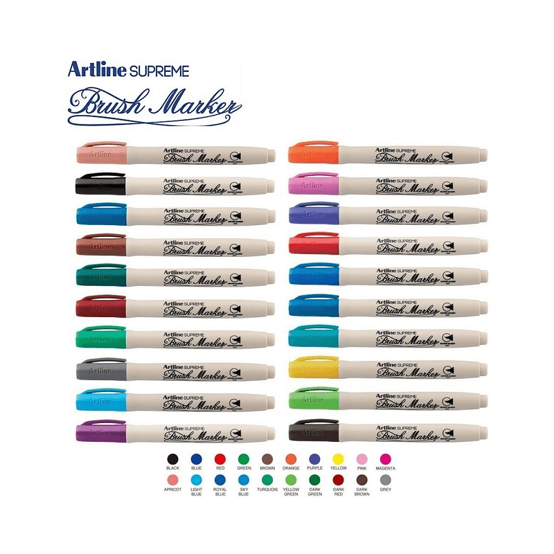 Marcador Artline Punta Pincel