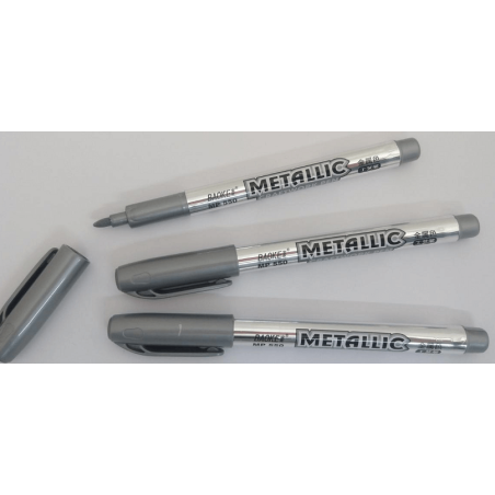 Marcador Metalizado Plata