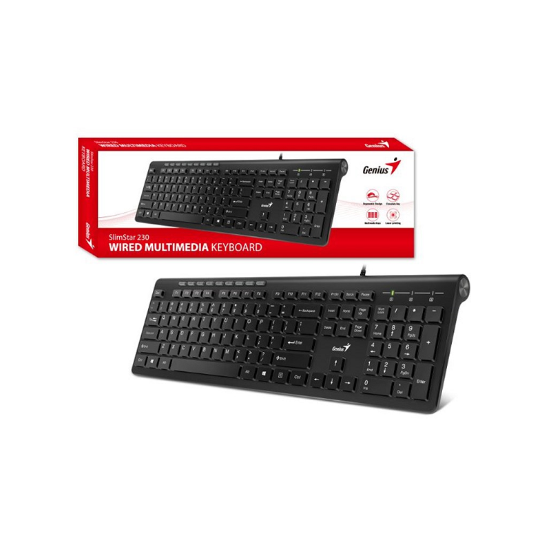 Combo Teclado Genius USB Slim Star C126