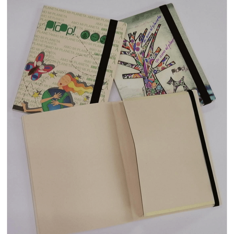 cuaderno ecologico cosido