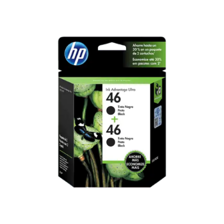 Cartucho HP 46 Duo Pack Negro