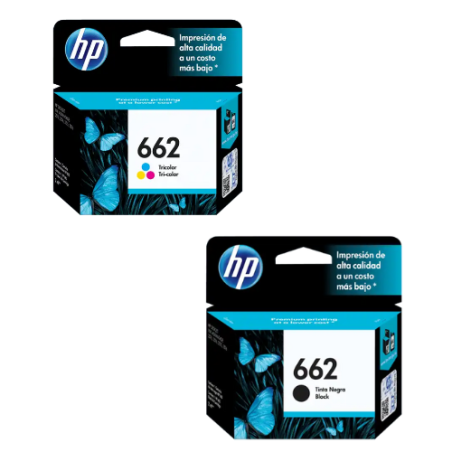 Cartucho HP 662 Combo Negro - Color