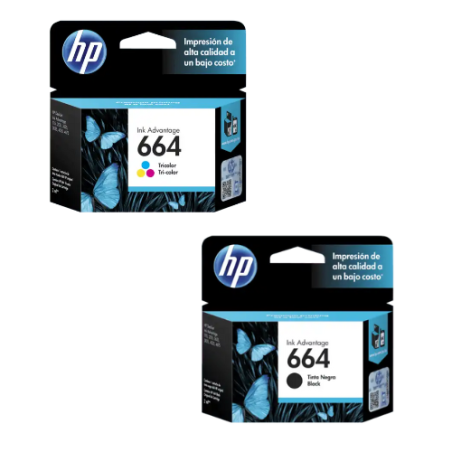 Cartucho HP 664 Combo Negro - Color
