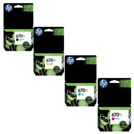 Cartucho HP 670XL