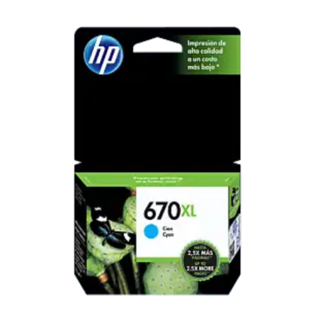 Cartucho HP 670XL