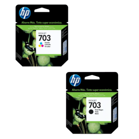 Cartucho HP 703 Combo Negro - Color