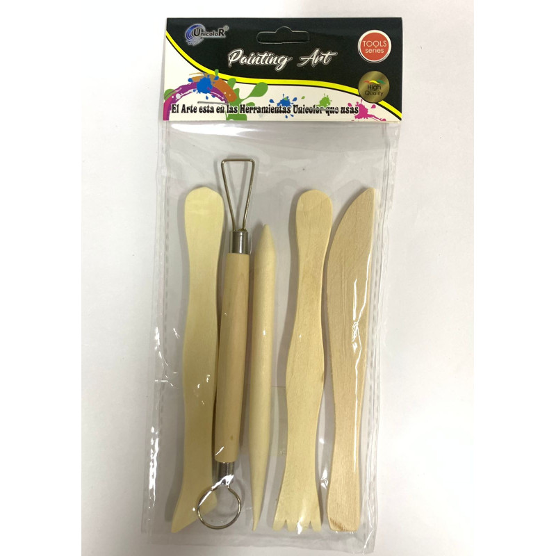 Set herramientas para moldear x 5