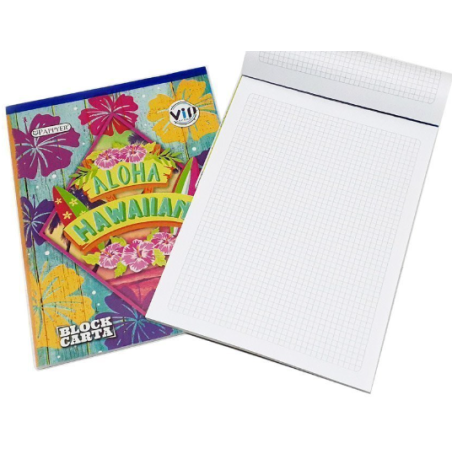 Block Tamaño Carta Cuadros