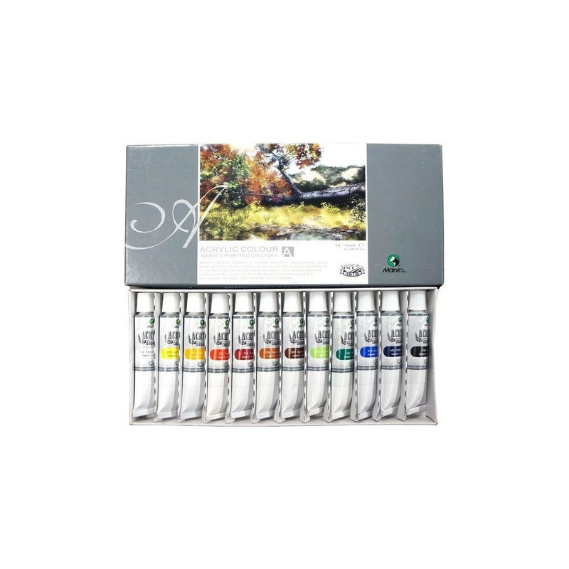 Pintura Acrílica Maries x 12