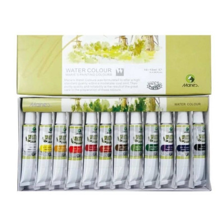 Pintura Acuarela Maries x 12