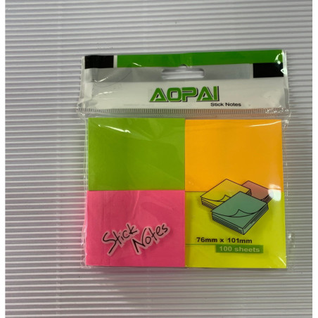 Etiquetas post it dividida en 4 76 x 100