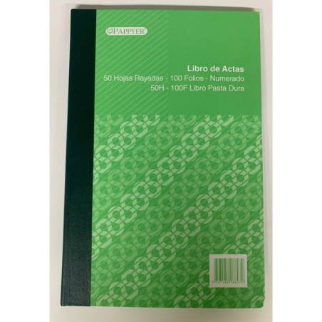 Libro Contable Para Actas 100 Folios