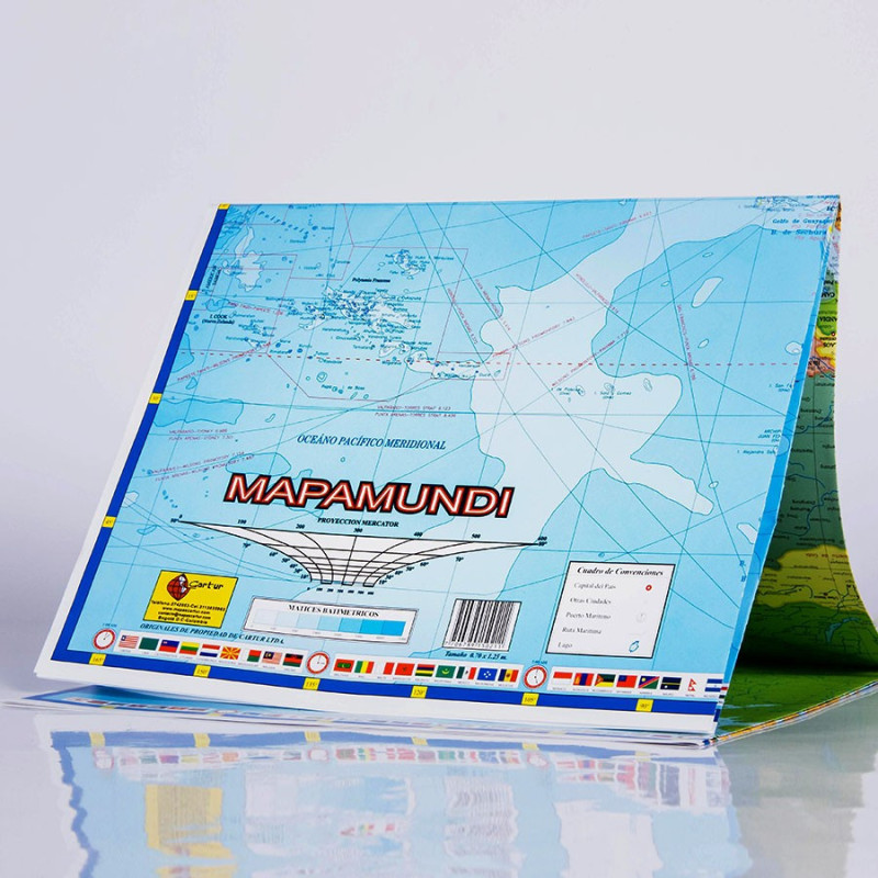 Mapa Mundi Político 70 x 125