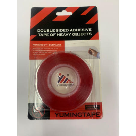 Cinta Doble Faz Roja 1"