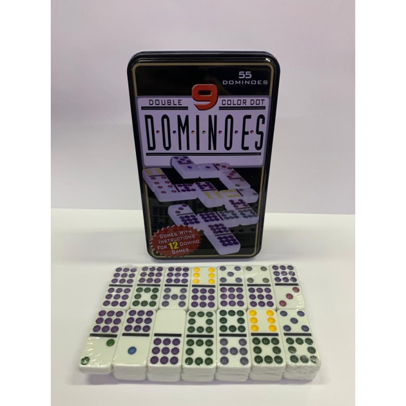 Dominó Doble 9 Caja Metálica