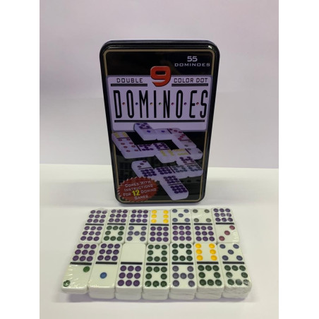 Dominó Doble 9 Caja Metálica