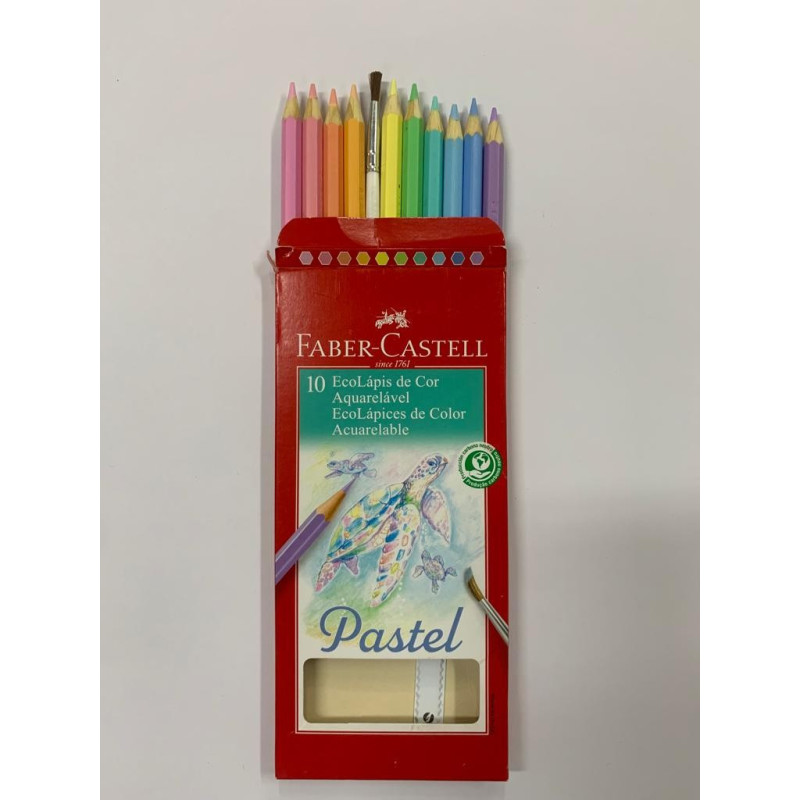 Colores Faber Castell Acuarelable Pastel x 10