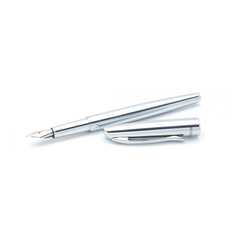 Estilografo Prime Cromo Negro Inoxcrom