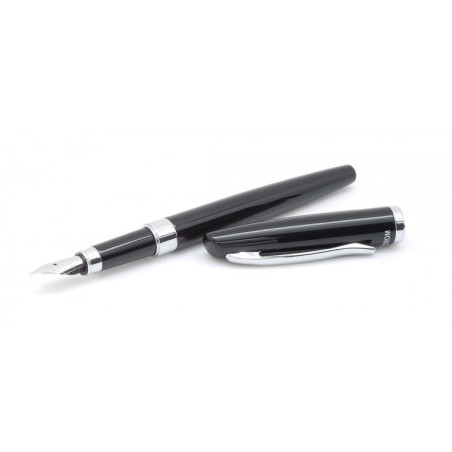 Estilografo Prime Cromo Negro Inoxcrom