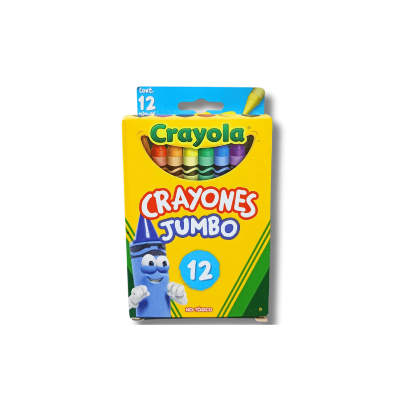 Crayones Jumbo Crayola x12 - No Tóxicos, Sin Gluten y Resistentes para Niños
