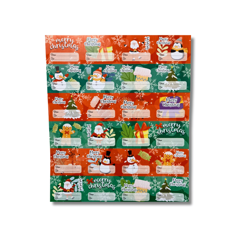 Tarjetas Navideñas Adhesivas | Personaliza tus Regalos y Decoraciones