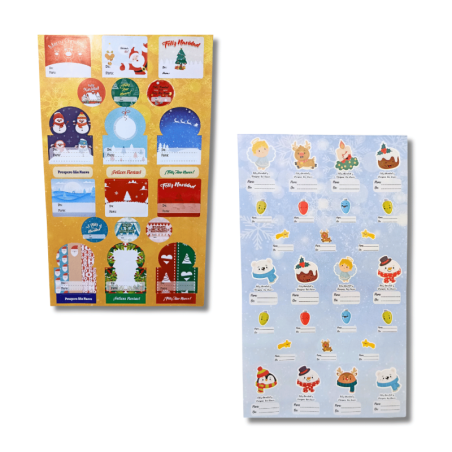 Tarjetas Navideñas Adhesivas | Personaliza tus Regalos y Decoraciones