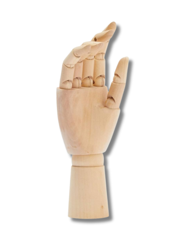 Mano Didáctica en Madera