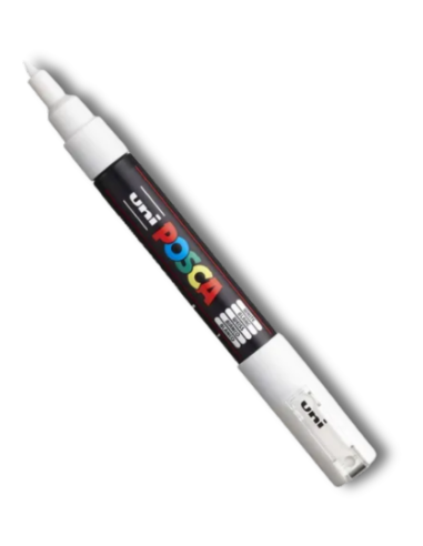 Marcador Posca Extrafino Blanco 0.7 1M