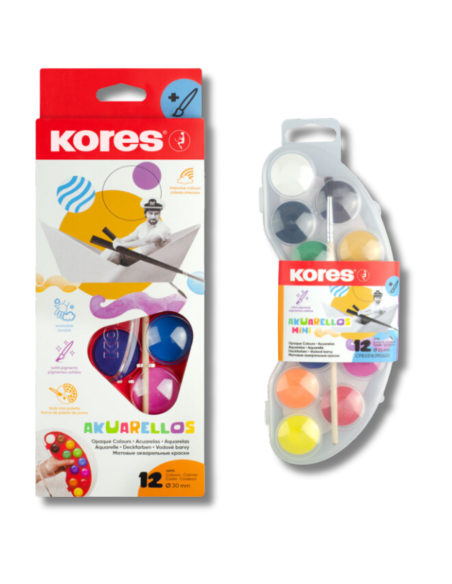 Acuarela Kores 12 Colores
