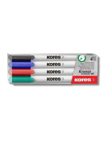 Marcadores Borrables Delgados Kores x4