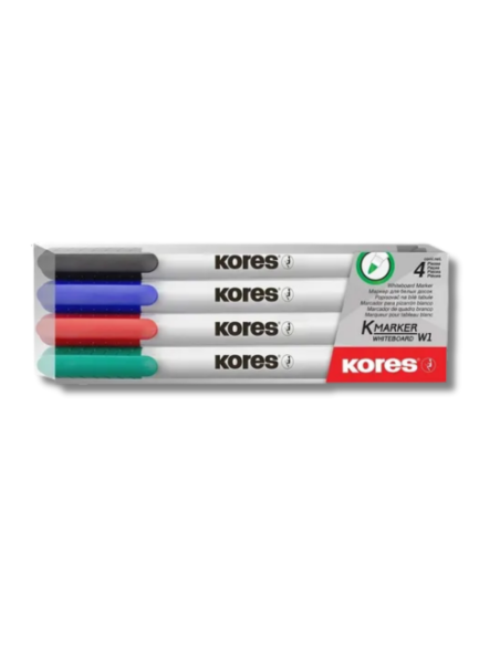 Marcadores Borrables Delgados Kores x4