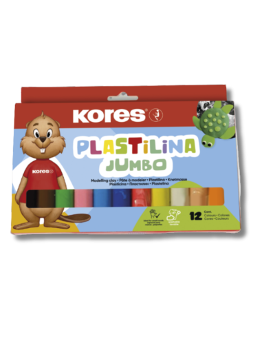 Plastilina Kores Jumbo x12 Colores