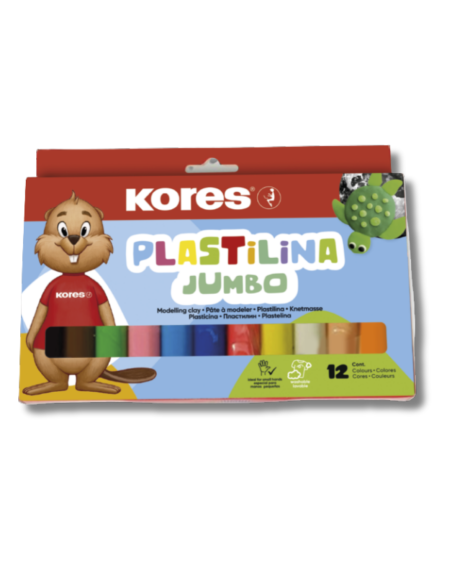 Plastilina Kores Jumbo x12 Colores