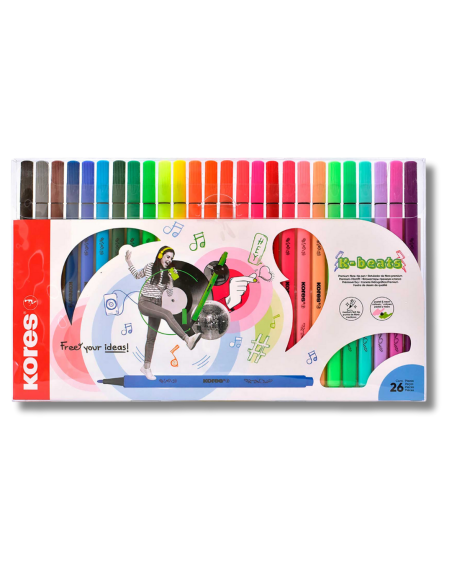 Plumones Premium Kores x26 Triangulares