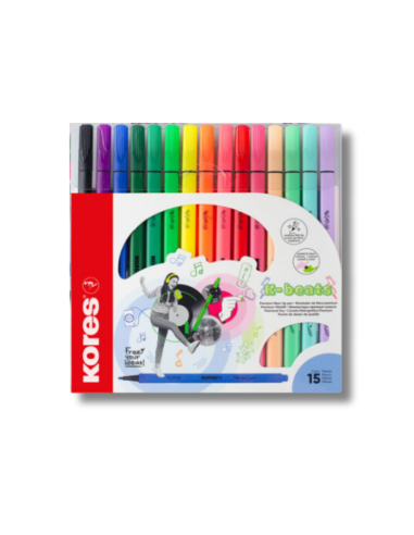 Plumones Premium Kores x15 Triangulares