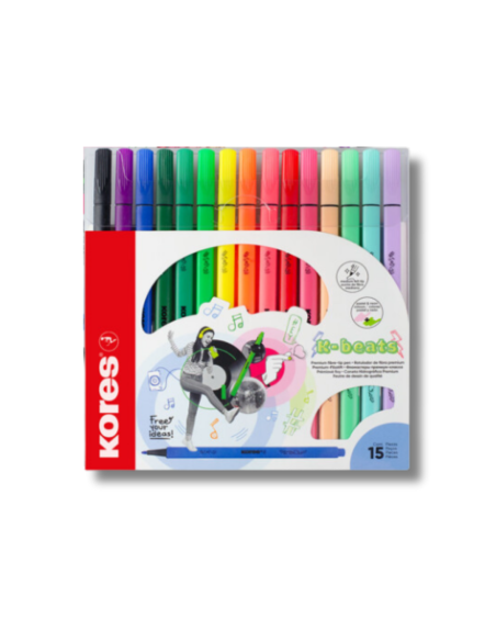 Plumones Premium Kores x15 Triangulares