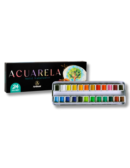 Acuarela Artisan x24 Colores