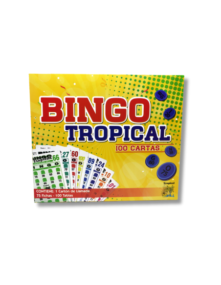 Bingo 100 Cartas Tropical