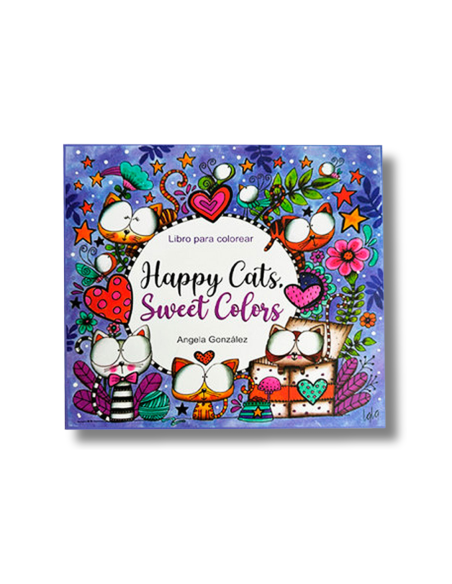 Libro para Colorear Happy Cats, Sweet Colors