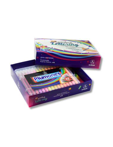 Kit Lettering x48 Punta Pincel – Artisan