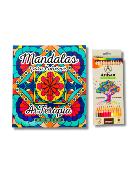 Libro de Mandalas + Colores x24