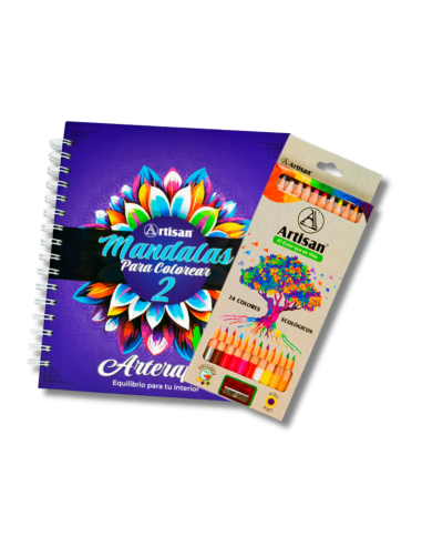 Libro de Mandalas + Colores x24
