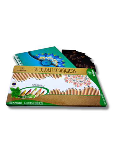 Libro de Mandalas + Colores x36